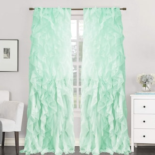 Foto 1 | Cortinas De Gasa Transparente Con Volantes De La Colección Sweet Home - Venta Internacional.