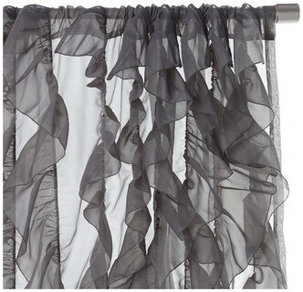 Foto 2 | Cortinas De Gasa Transparente Con Volantes De La Colección Sweet Home - Venta Internacional.