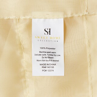 Foto 4 | Panel De Cortina De Ventana De La Colección Sweet Home Sheer Voile - Venta Internacional.