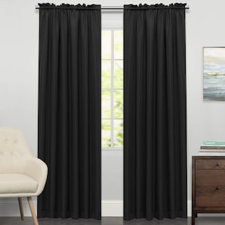 Foto 1 | Cortinas De Ventana Sweet Home Collection Ribcord, Color Negro, 160 X 160 Cm - Venta Internacional.