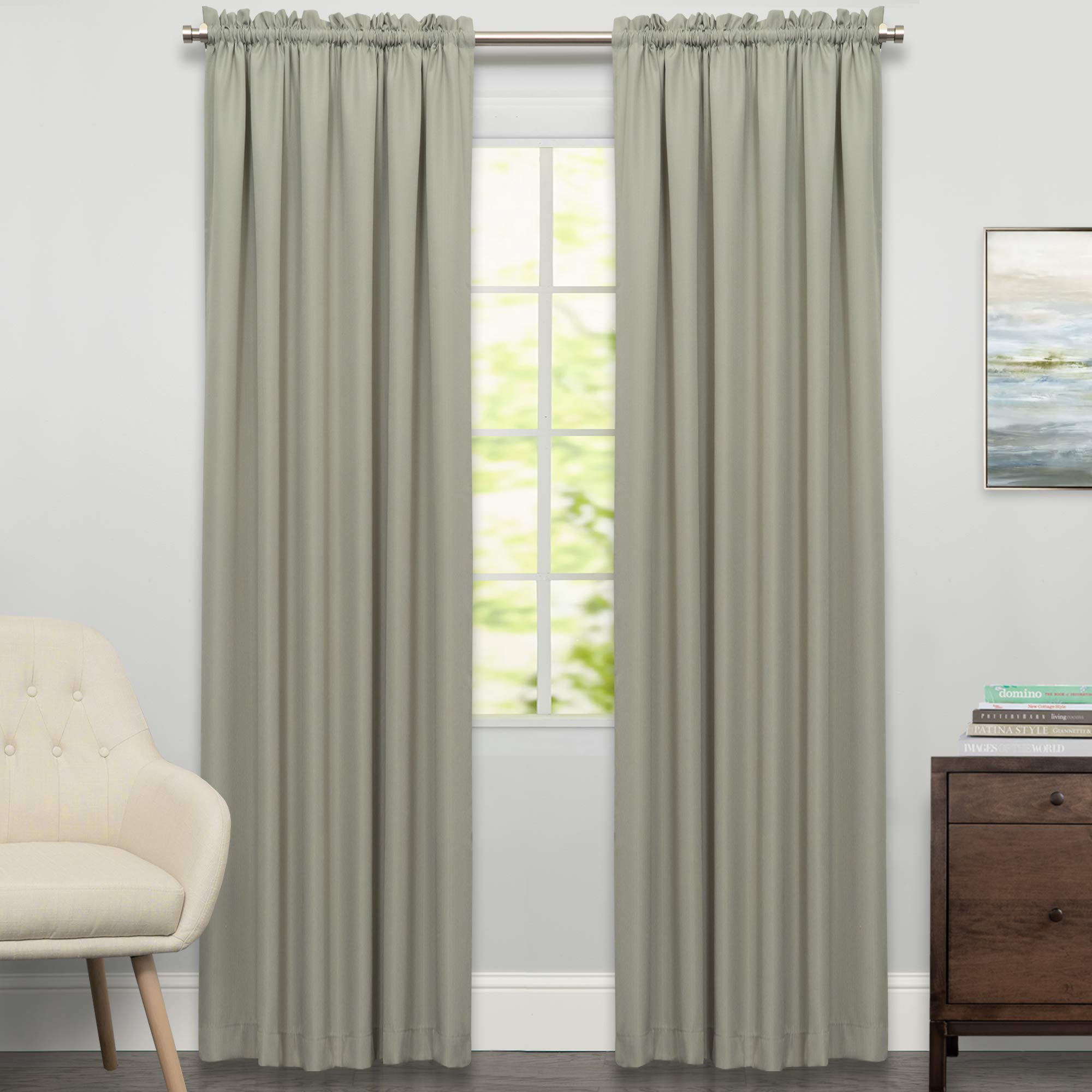 Foto 1 | Cortinas De Ventana Colección Sweet Home Ribcord Sage - Venta Internacional.