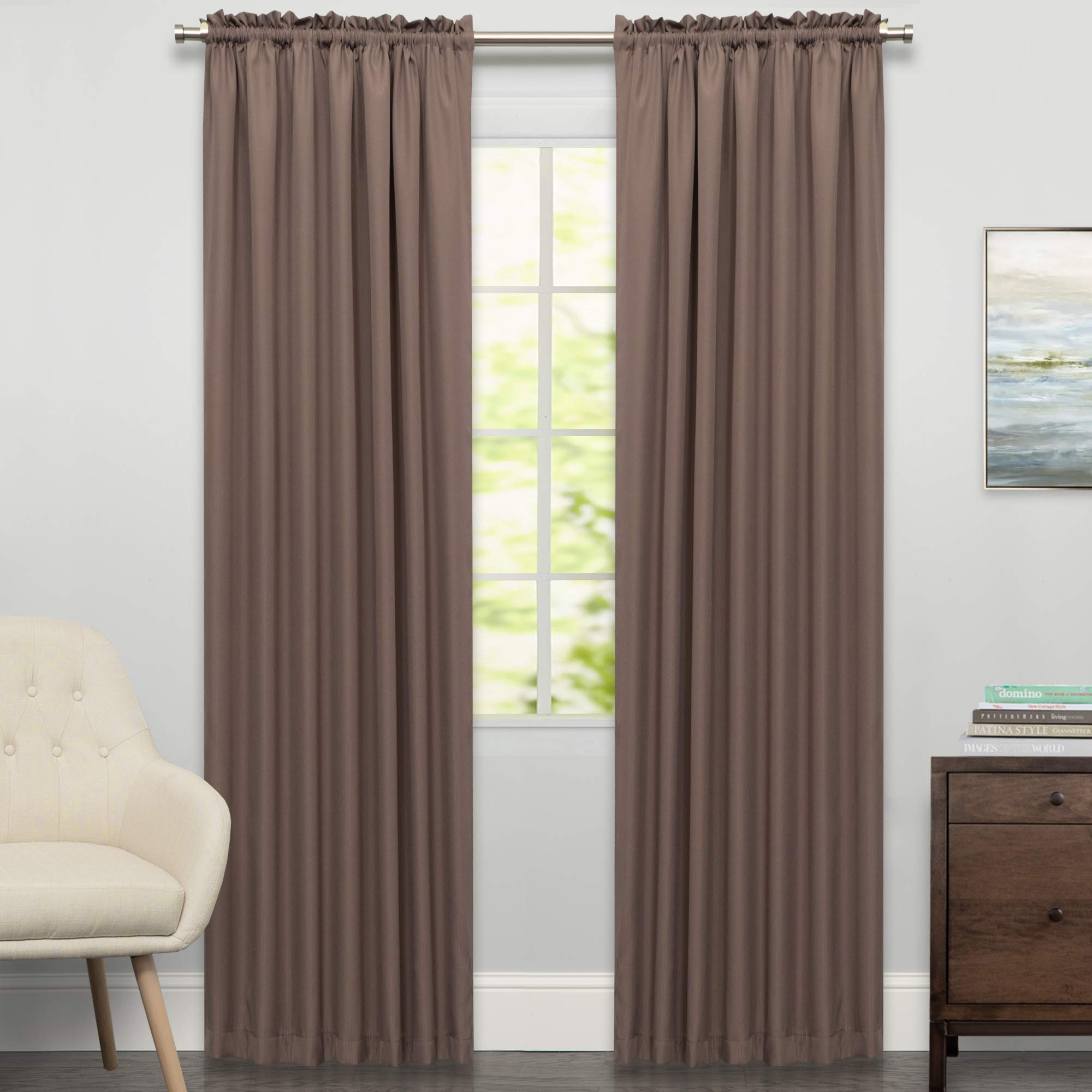 Foto 1 | Cortinas De Ventana De La Colección Sweet Home Ribcord Taupe - Venta Internacional.
