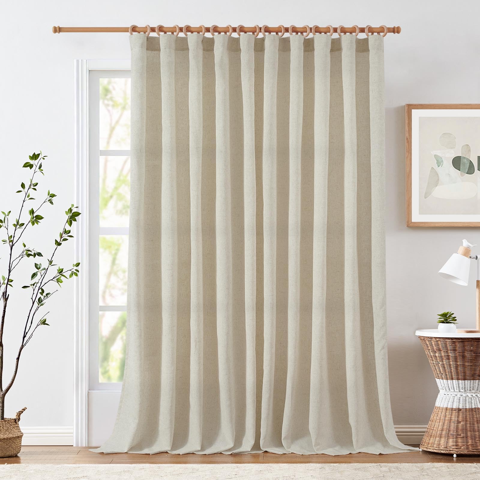 Cortina Jinchan 100 x 240 cm Beige - Venta Internacional