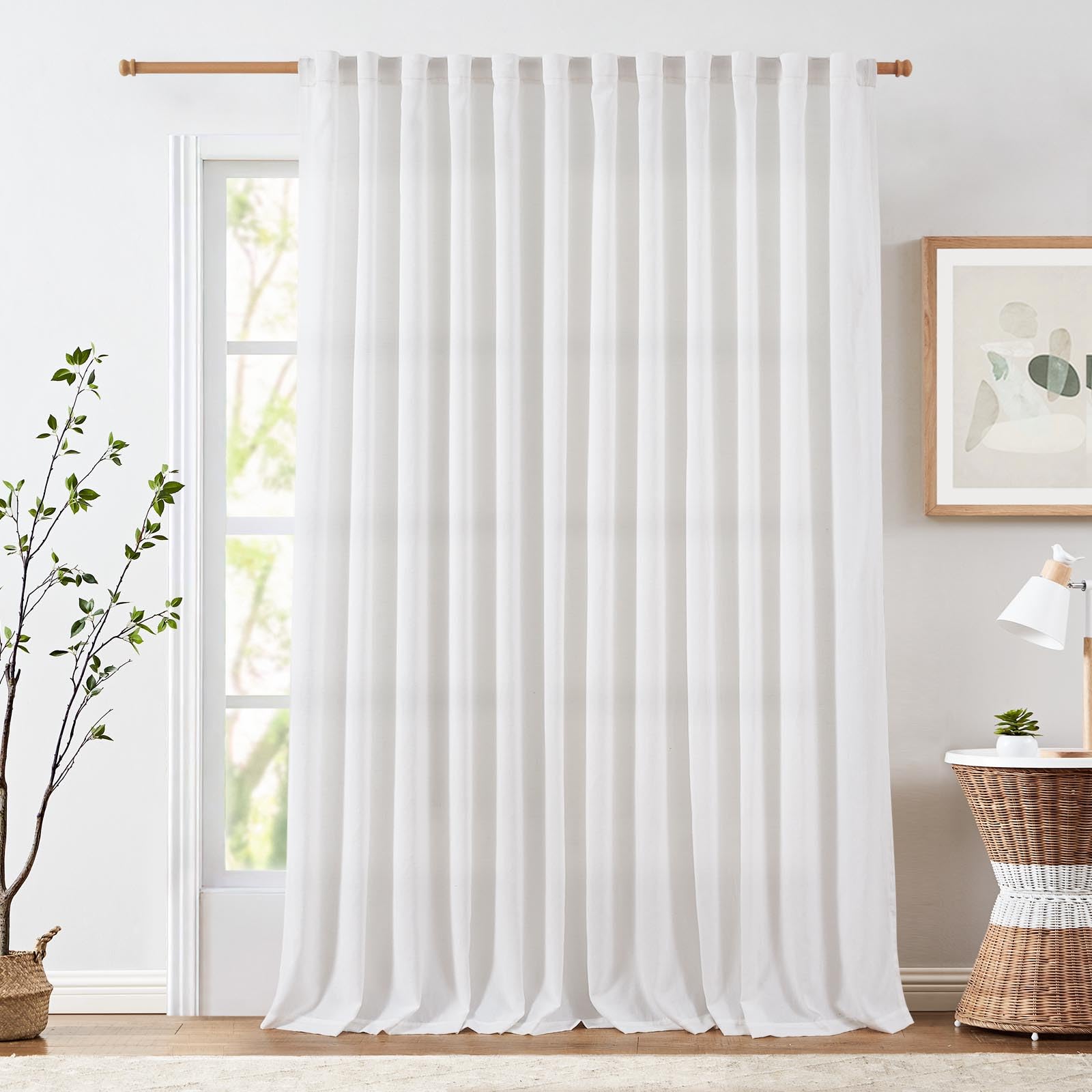 Cortina Jinchan 244 x 254 cm Blanca- Venta Internacional