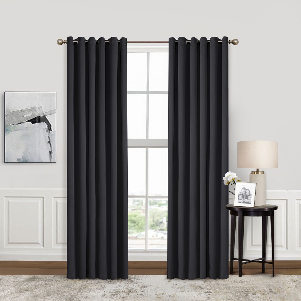 Foto 1 | Cortinas Blackout Obscuridad Total Dos Paneles Negro