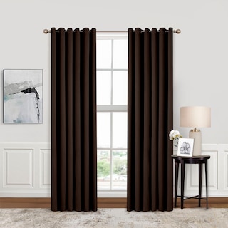 Foto 1 | Cortinas Blackout Obscuridad Total Dos Paneles Chocolate