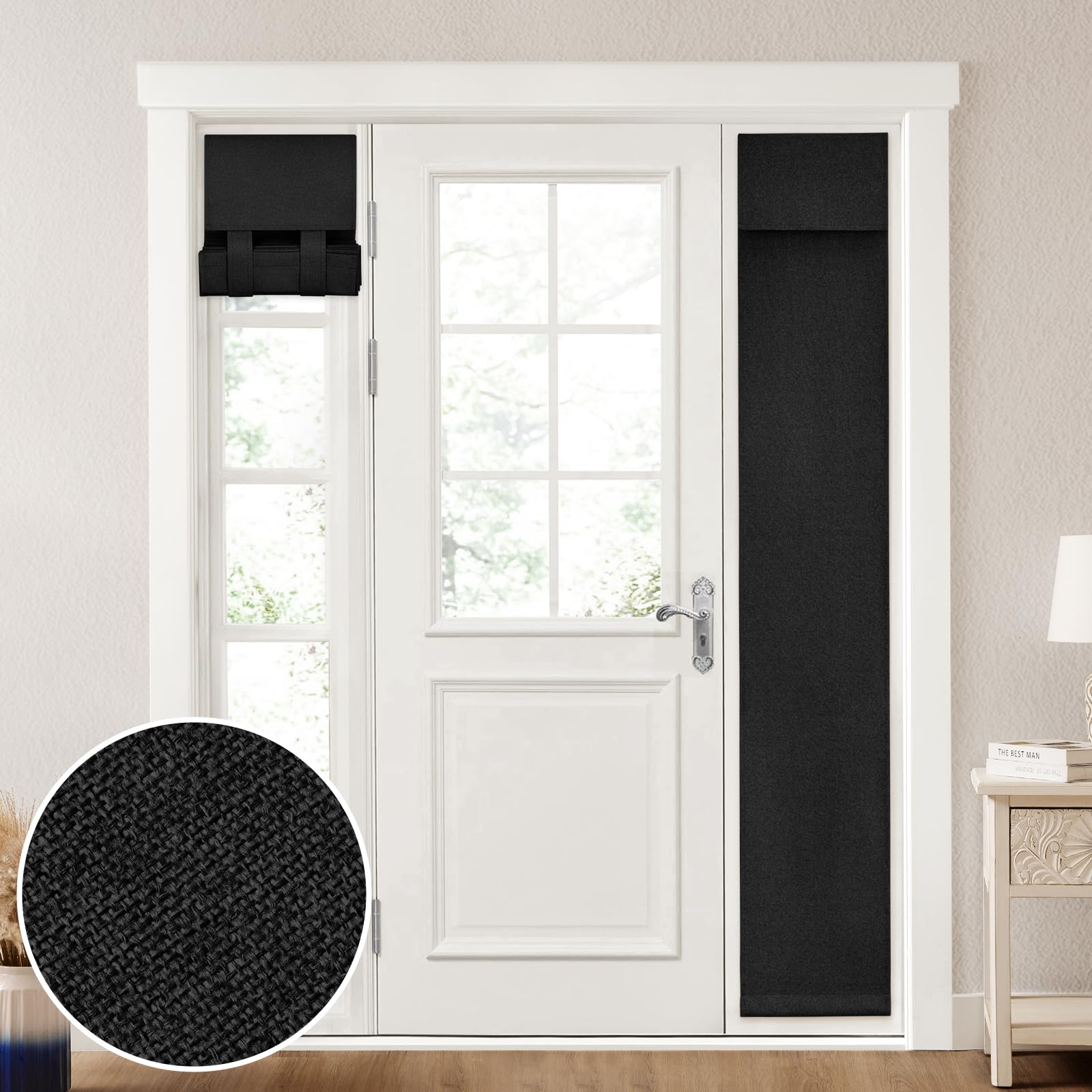 Foto 2 pulgar | Cortina Opaca de Lino HOMEIDEAS para Puertas Laterales - Venta Internacional