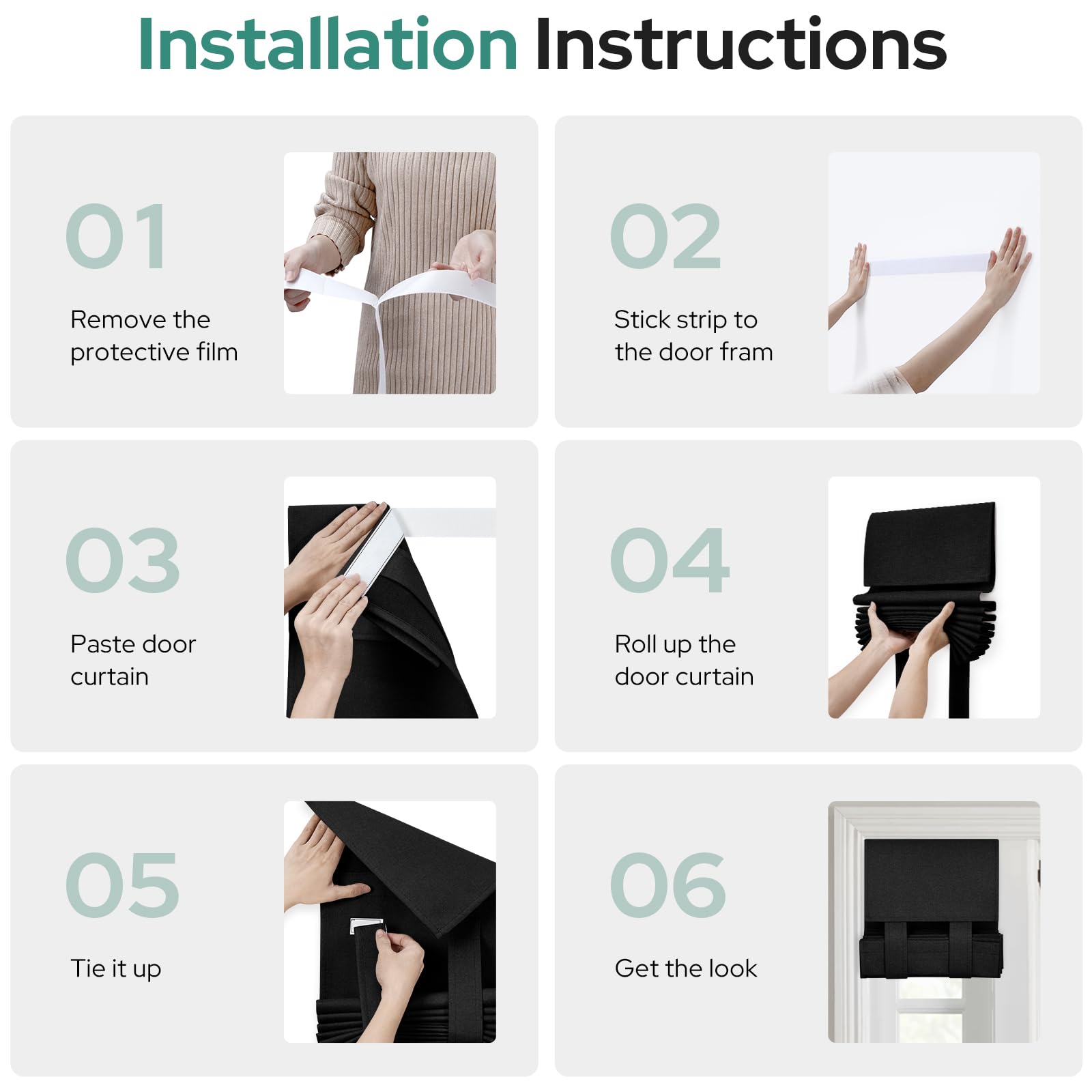 Foto 6 pulgar | Cortina Opaca de Lino HOMEIDEAS para Puertas Laterales - Venta Internacional