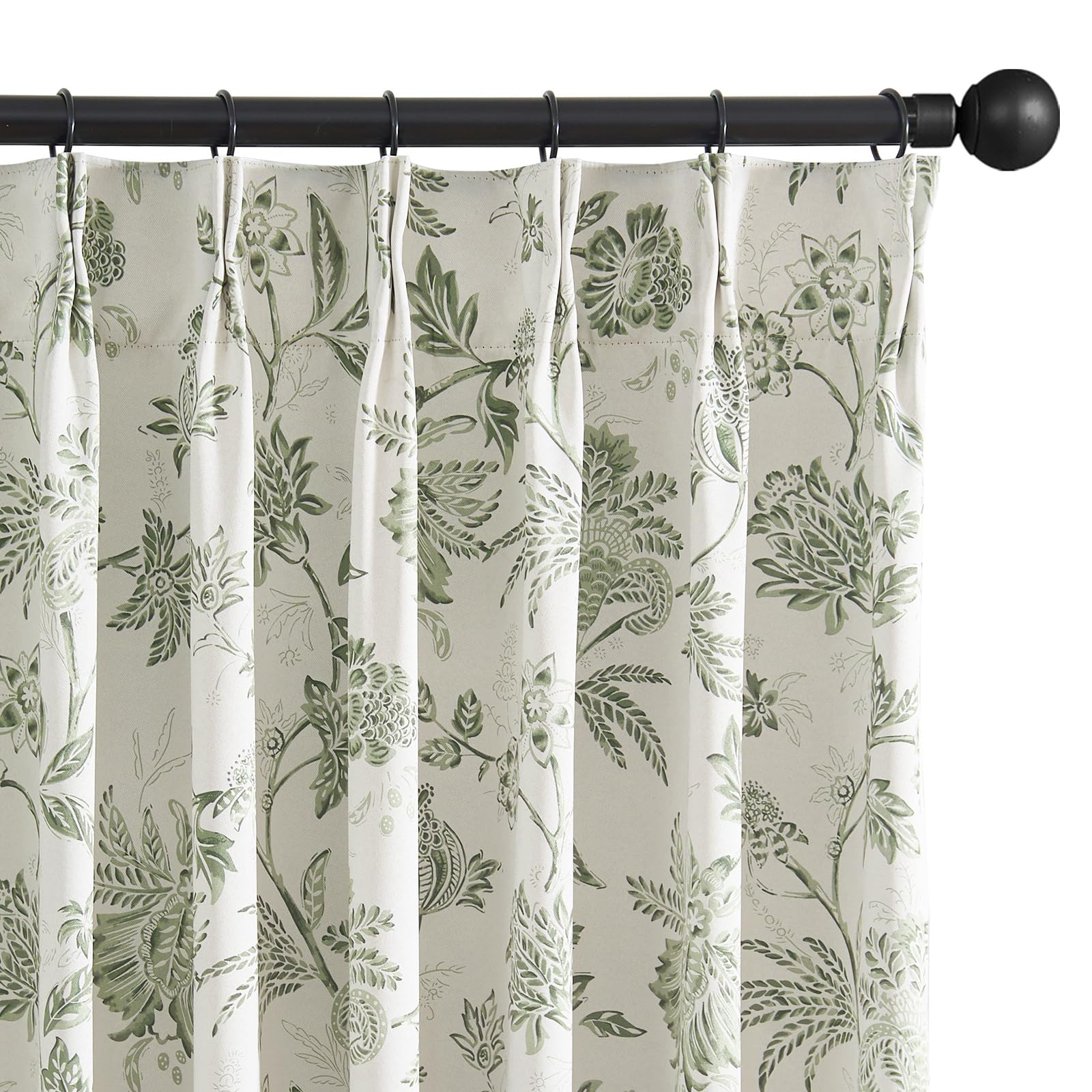 Foto 2 pulgar | Cortinas Jinchan Pinch Plisadas, 100% Opacas, Con Estampado Floral, 214 X 213 Cm - Venta Internacional.
