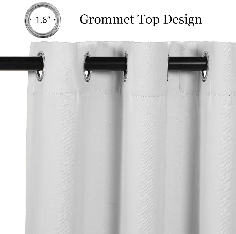 Foto 4 pulgar | Cortinas Mysky Home, Color Blanco Grisáceo, 203 X 203 Cm, Para Dormitorio, X1 - Venta Internacional.