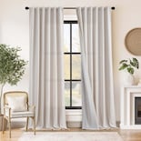 Cortinas Jinchan De Lino Opacas De 244 Cm Para Dormitorio Y Sala De Estar - Venta Internacional.