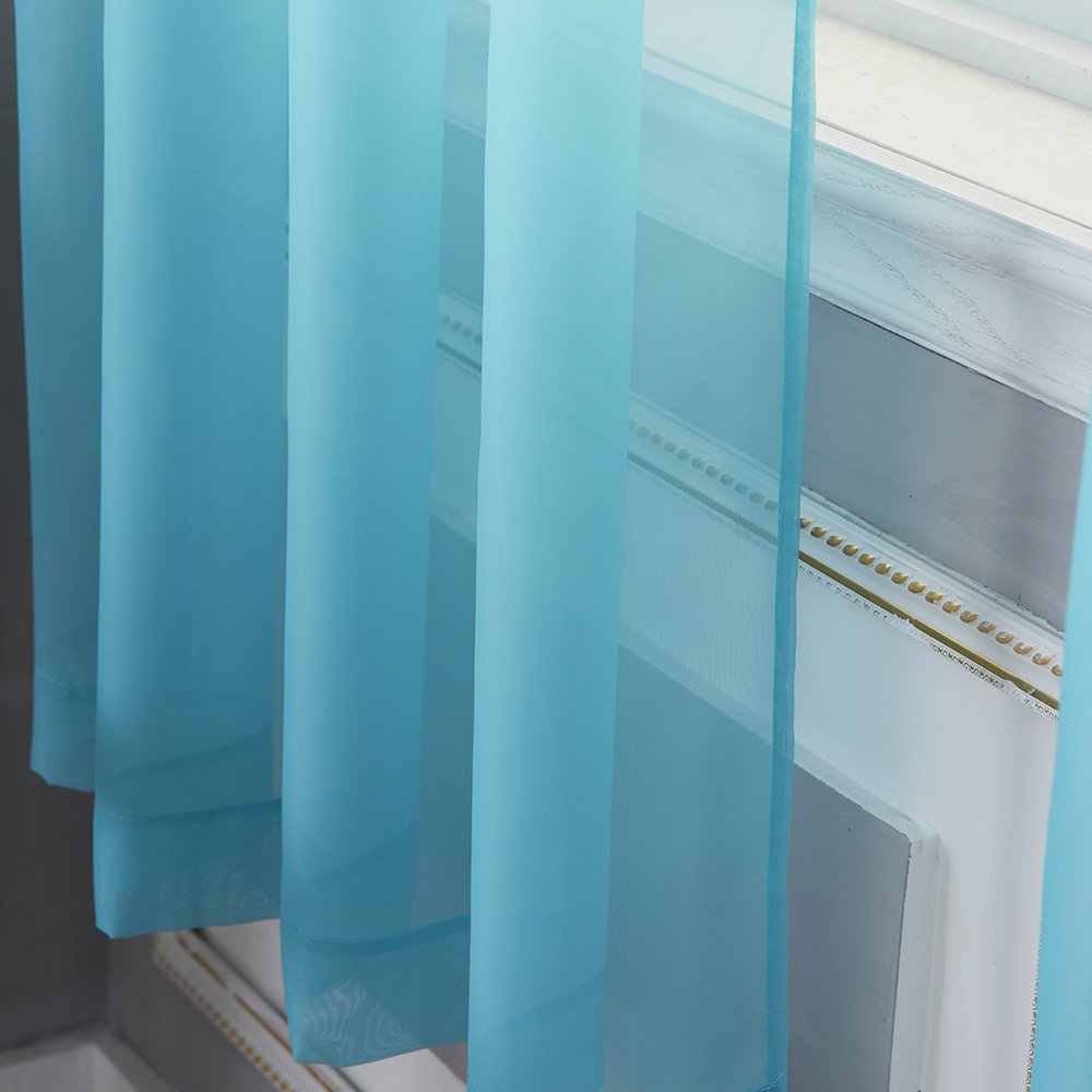 Foto 4 pulgar | Cortinas Transparentes Nicetown De 96 Cm De Longitud Para Ventanas De Dormitorios - Venta Internacional.