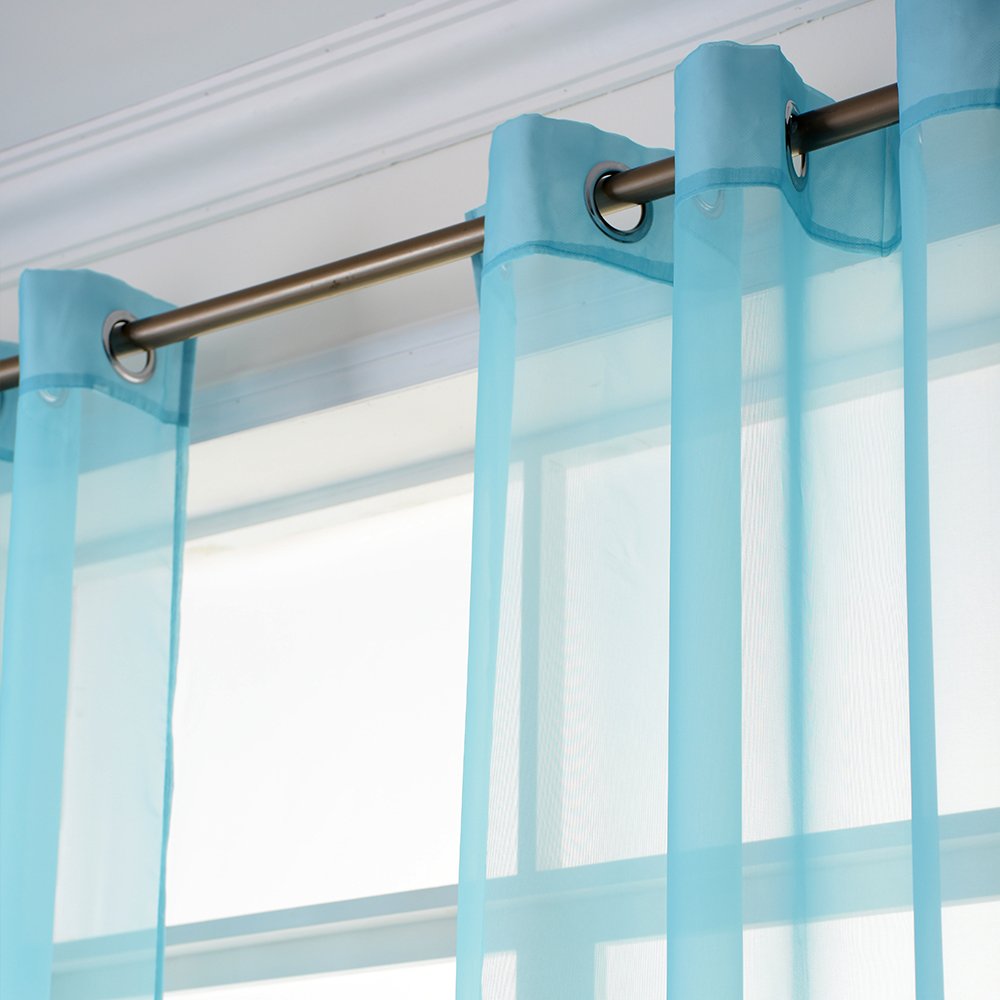 Foto 6 pulgar | Cortinas Transparentes Nicetown De 96 Cm De Longitud Para Ventanas De Dormitorios - Venta Internacional.