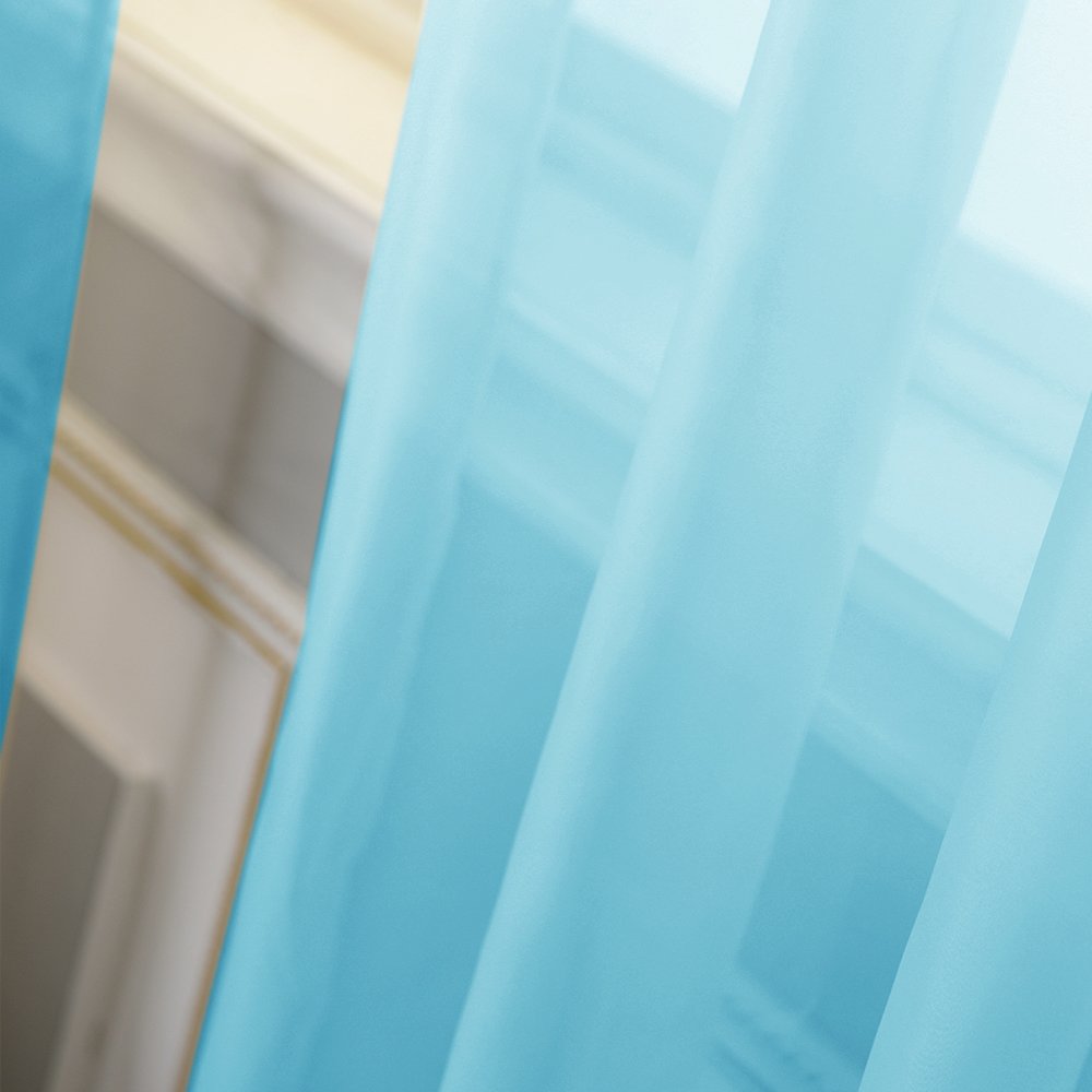 Foto 6 | Cortinas Transparentes Nicetown De 96 Cm De Longitud Para Ventanas De Dormitorios - Venta Internacional.