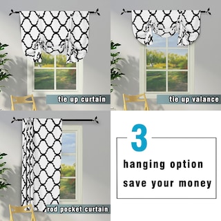 Foto 3 | Cortina Melodieux Moroccan Con Aislamiento Térmico, 42 X 160 Cm, Color Blanco Roto - Venta Internacional.