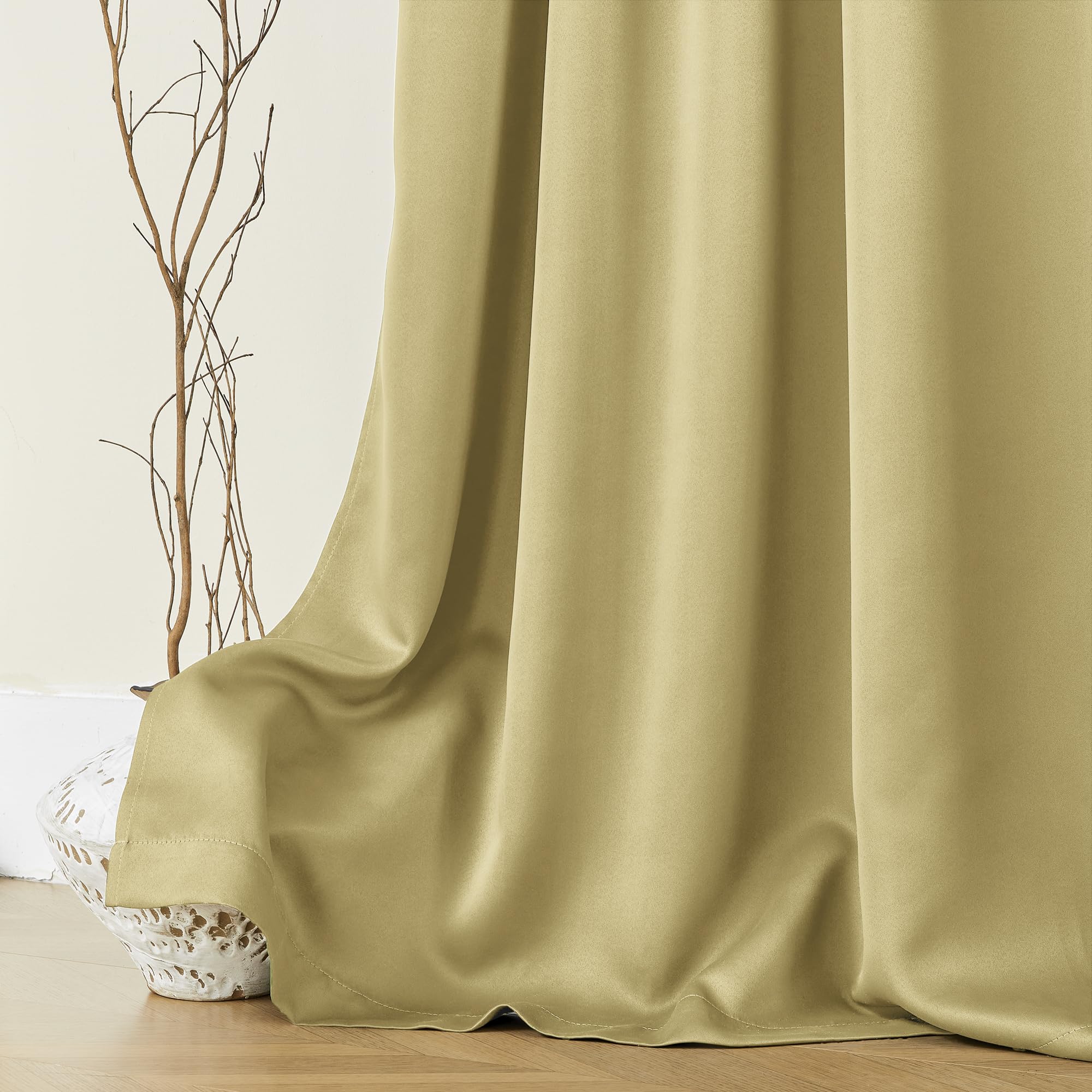 Foto 7 pulgar | Juego De 2 Paneles De Cortinas Opacas Shineland De 183 Cm Y Amarillo Dorado - Venta Internacional.