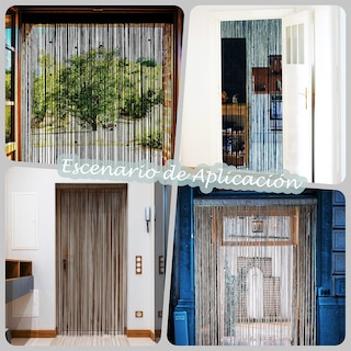 Foto 6 | Cortina Con Cuentas Yaoyue Para Puertas, Abalorios, 100 X 200 Cm - Venta Internacional.