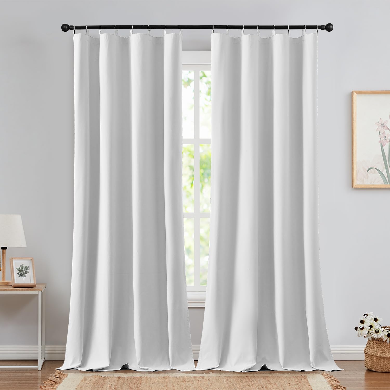 Foto 8 pulgar | Forros De Cortina Blackout Jinchan Para Dormitorio, 240 X 240 Cm, Color Blanco Roto - Venta Internacional.