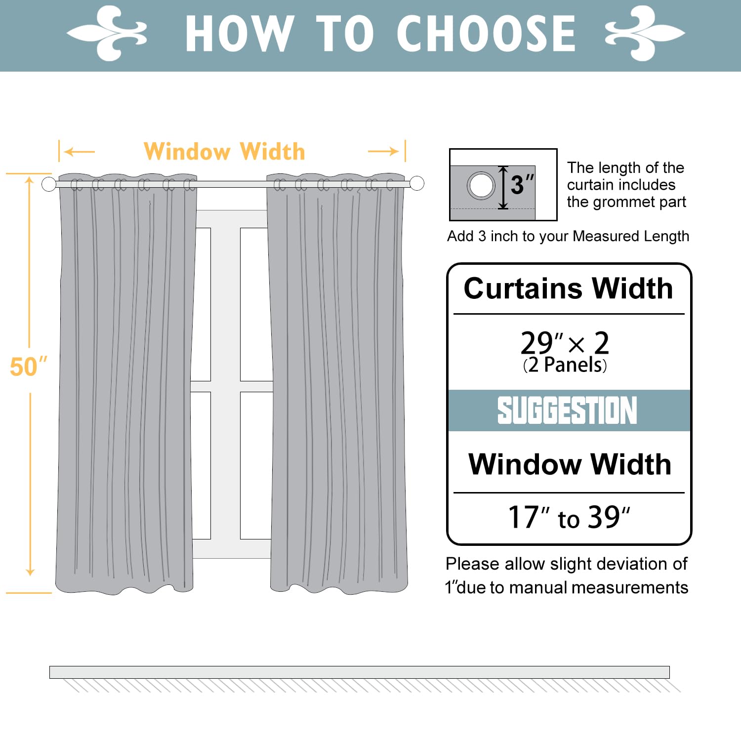 Foto 6 pulgar | Cortinas De Ventana Chrisdowa, Tamaño Pequeño, 127 Cm De Largo, Para Dormitorio, Color Azul Marino - Venta Internacio