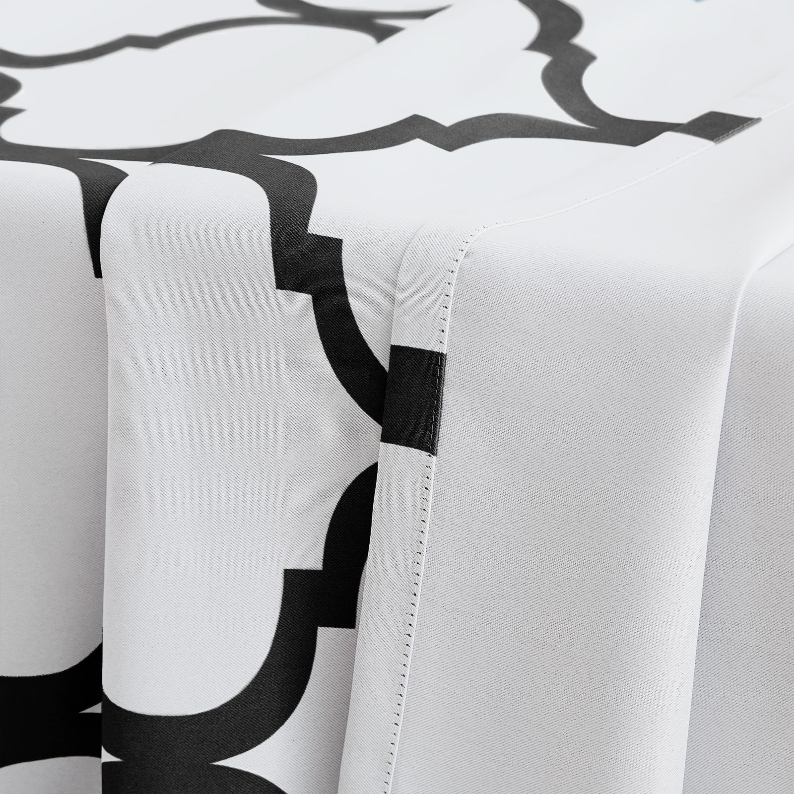 Foto 7 | Cortinas Tier Melodieux Moroccan Fashion, 29 X 36 Cm, Color Blanquecino Y Negro - Venta Internacional.