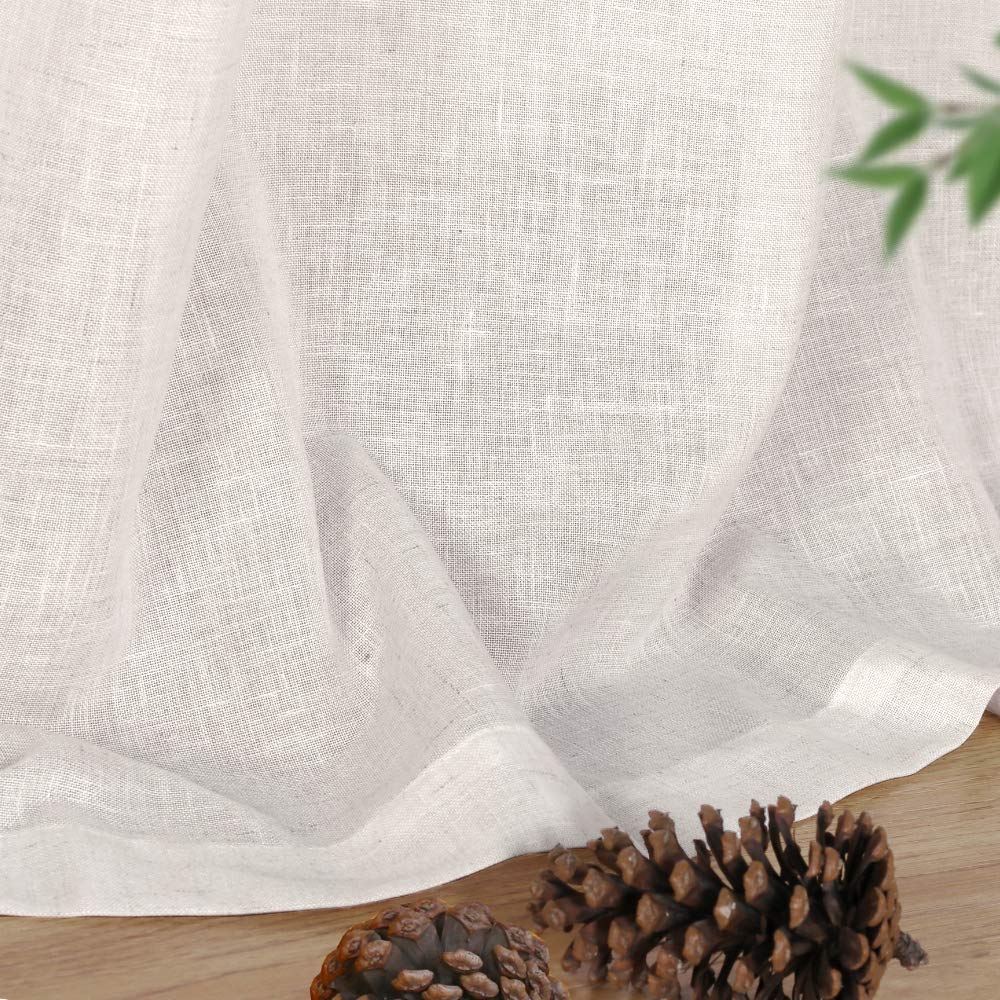 Foto 7 pulgar | Cortinas Fantasdecor De Lino Transparente 274 cm 2 Paneles - Venta Internacional