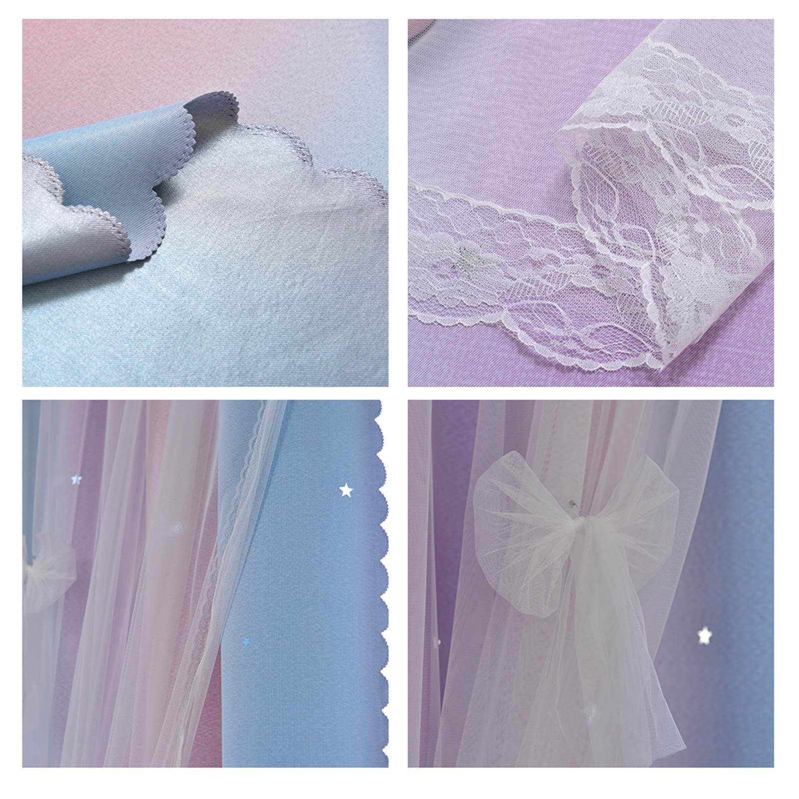 Foto 7 pulgar | Cortinas Yancorp  con Diseño de Estrellas y Mariposas - Venta Internacional