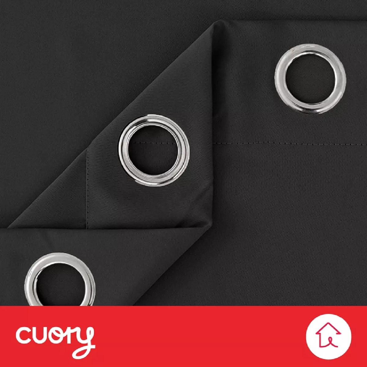 Foto 5 pulgar | Cortina Blackout Premium 132 X 213 Negra 2 Paneles