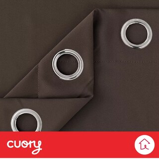 Foto 4 | Cortina Blackout Premium 132 X 213 Café 2 Paneles