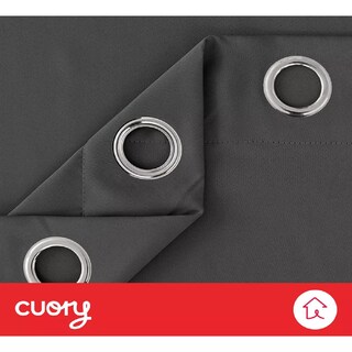 Foto 4 | Cortina Blackout Premium 132 X 213 Gris 2 Paneles