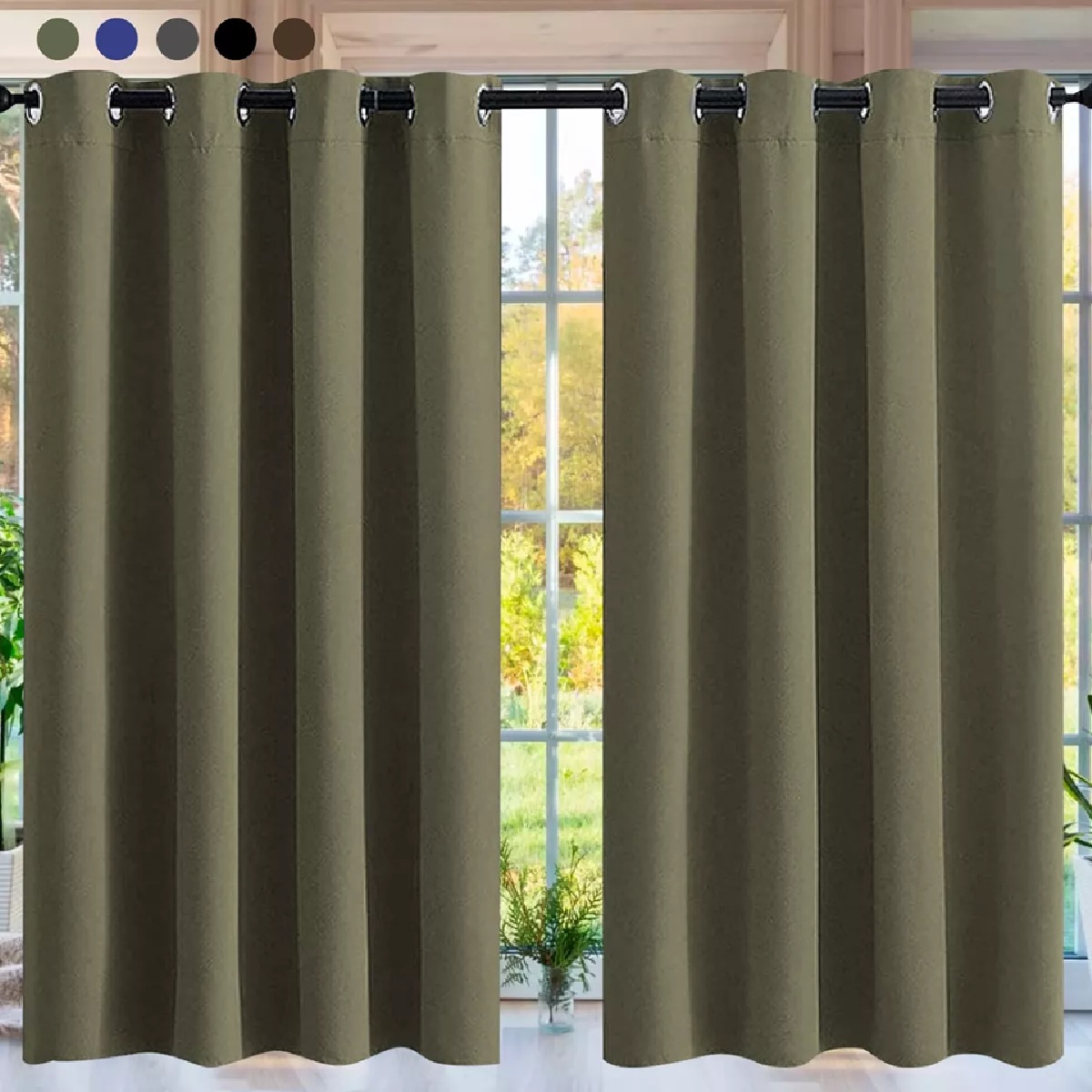 Cortina Blackout Premium 132 X 213 Caqui