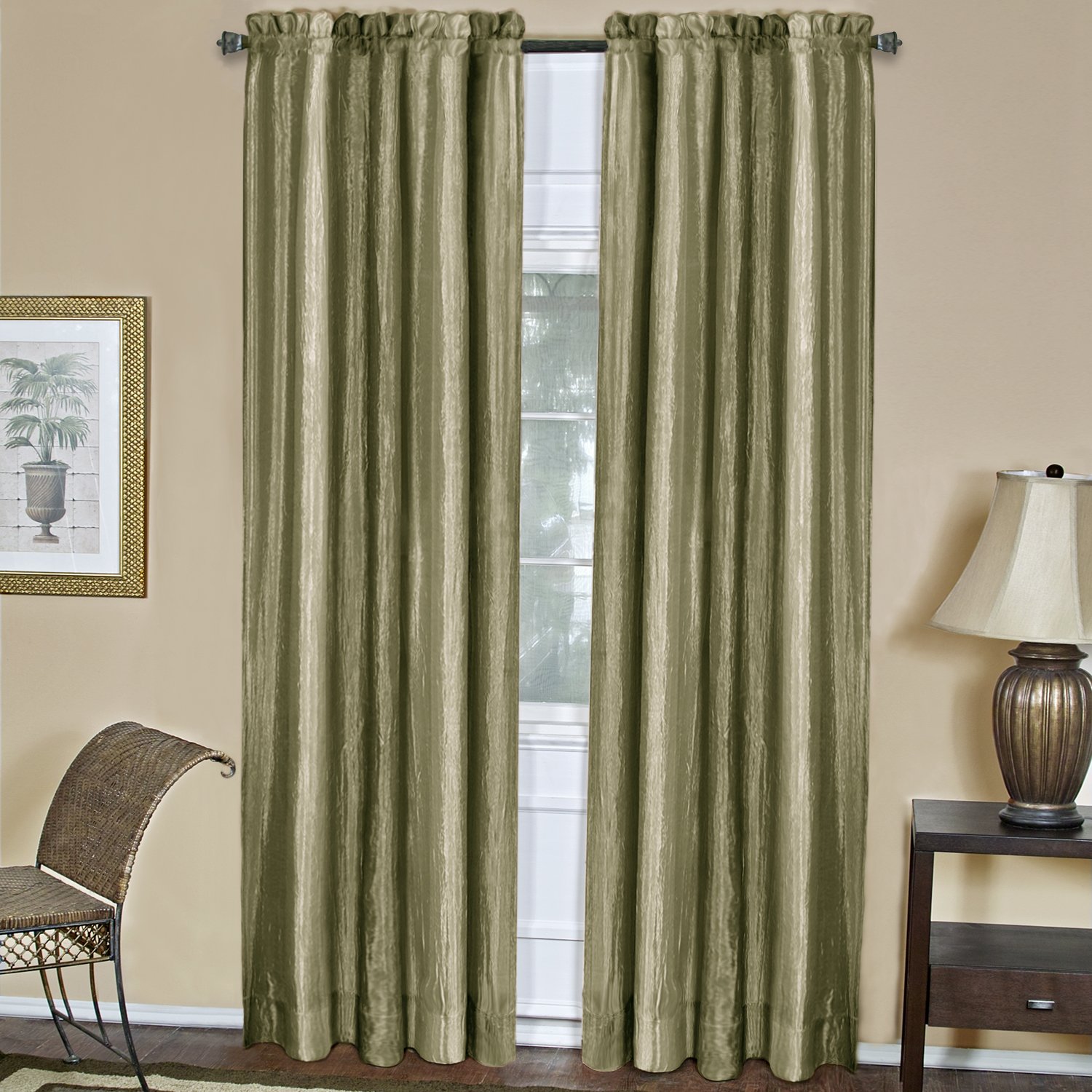 Foto 1 | Cortina De Ventana Achim Home Decor Con Panel Degradado, 213 X 127 Cm, Color Salvia - Venta Internacional.