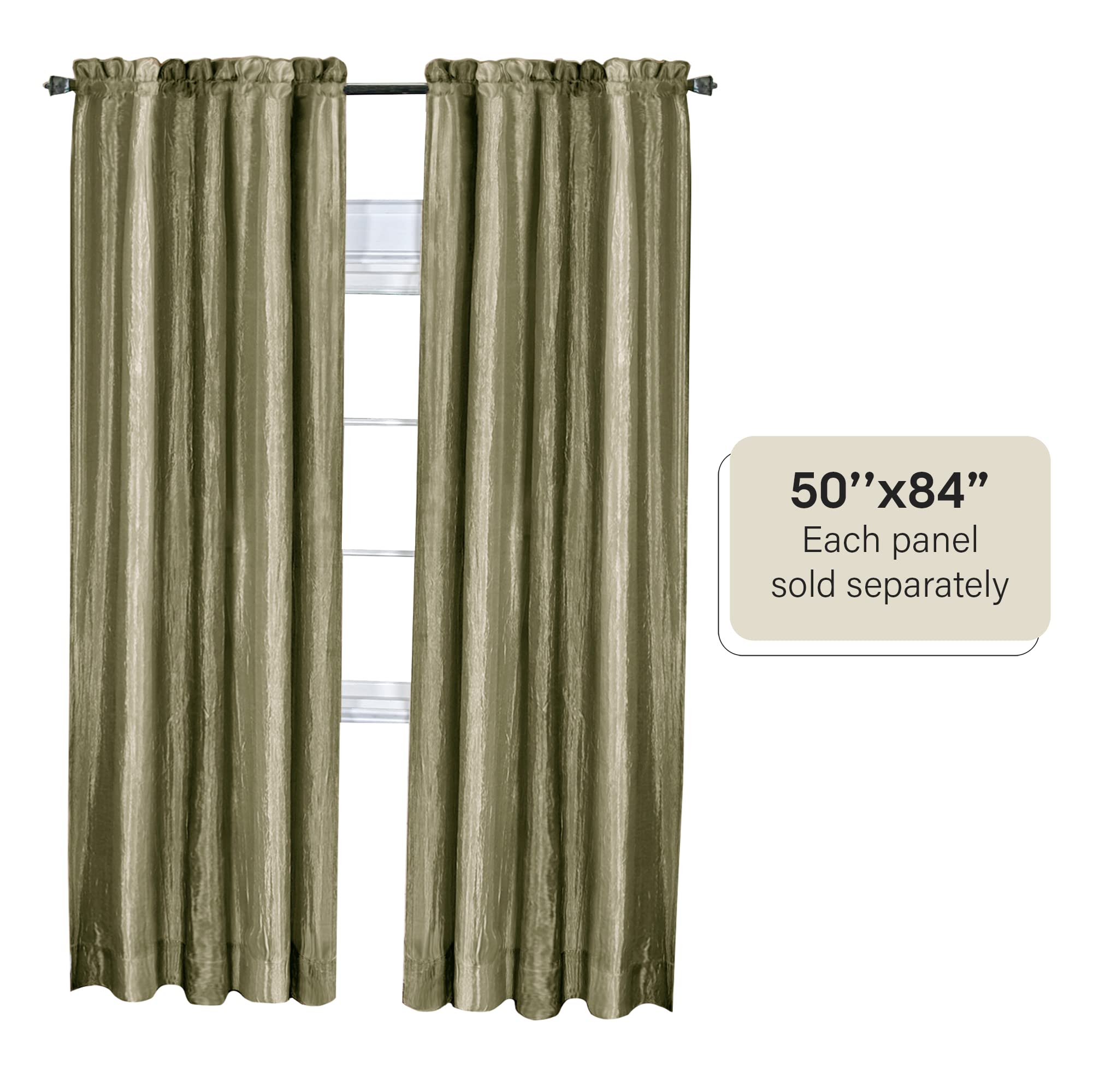Foto 4 | Cortina De Ventana Achim Home Decor Con Panel Degradado, 213 X 127 Cm, Color Salvia - Venta Internacional.