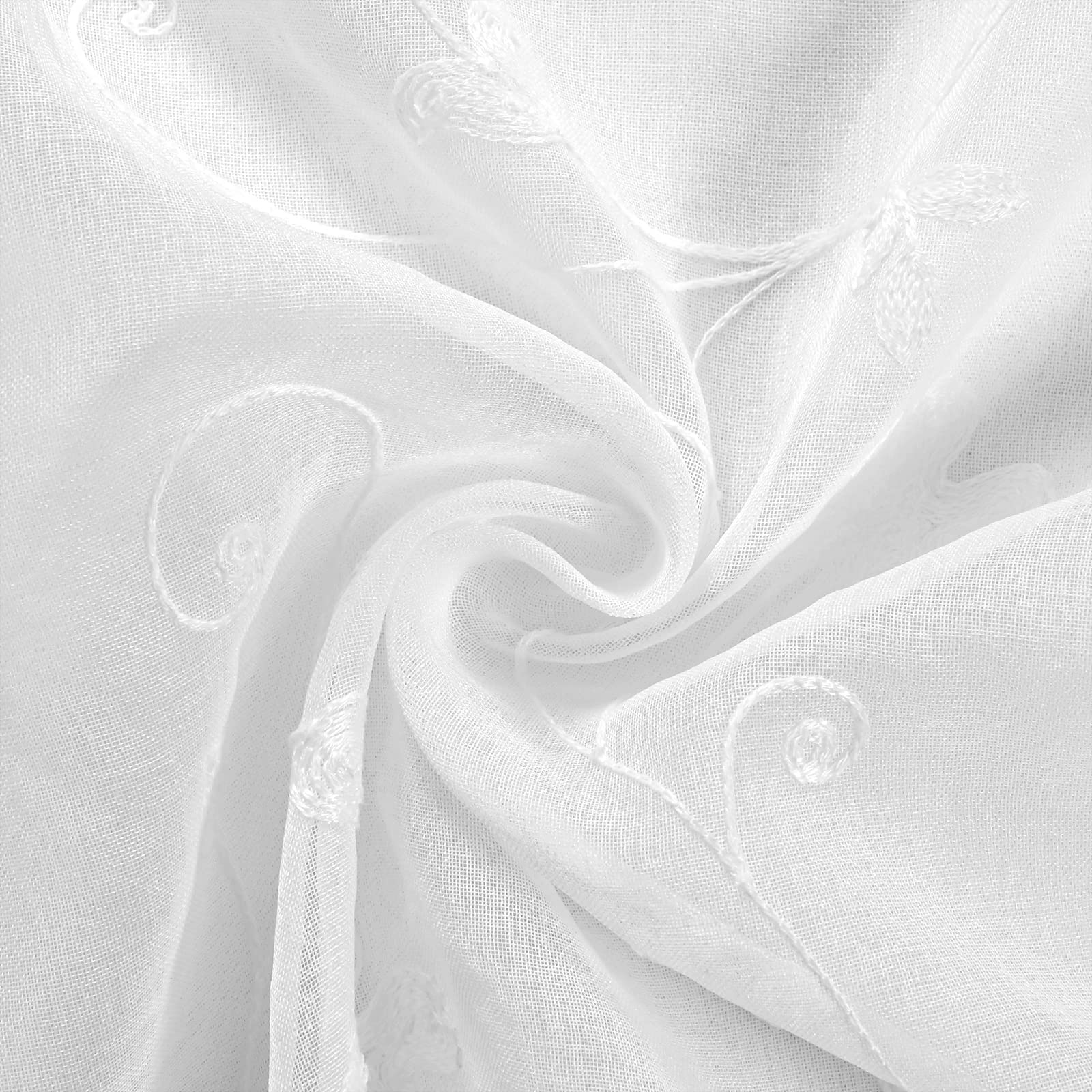 Foto 7 pulgar | Cortinas Transparentes Youngstex De Lino De 160 Cm De Longitud Para Sala De Estar - Venta Internacional.