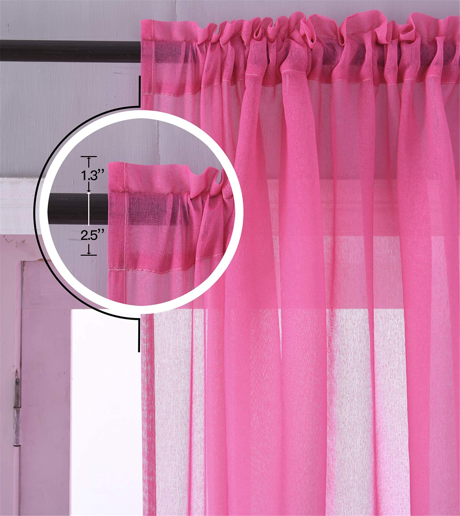 Foto 6 | Cortinas de 2 Paneles Yancorp 160 x 160 cm Multicolor - Venta Internacional