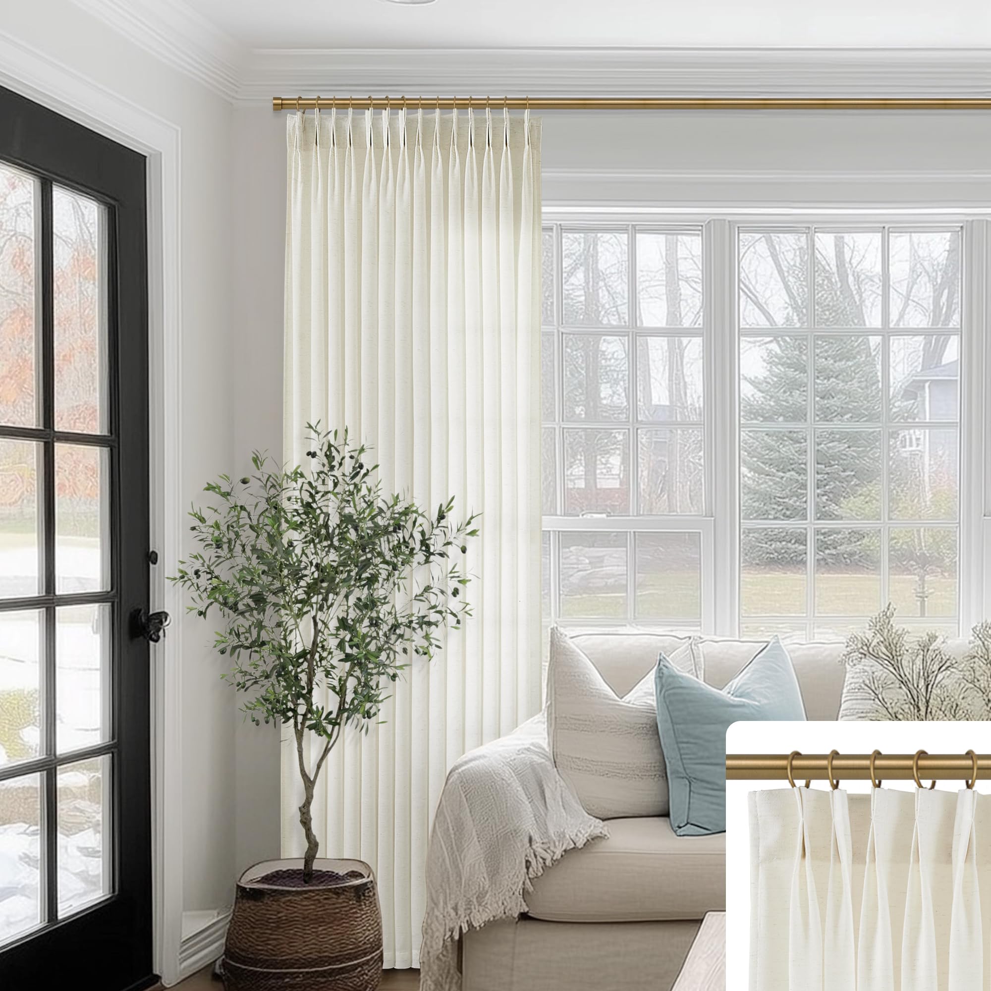 Foto 1 | Cortinas Shineland Para Puertas Corredizas, 254 Cm, Filtro De Luz - Venta Internacional.