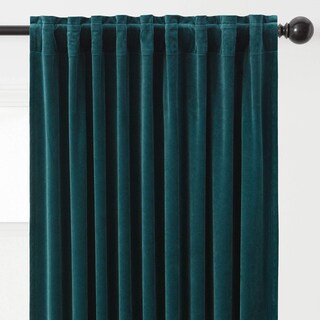 Foto 4 | Cortinas Chanasya Premium Blackout Velvet 132 X 213 Cm, Color Verde Azulado, X2 - Venta Internacional.