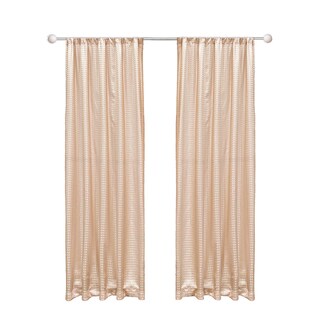 Foto 1 | Cortinas Jacquard Dos Paneles De 1.50 Cm X 2.10 Cm Beige