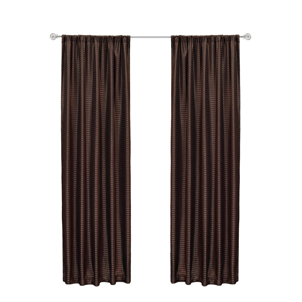 Foto 2 pulgar | Cortinas Jacquard Dos Paneles De 1.50 Cm X 2.10 Cm Chocolate