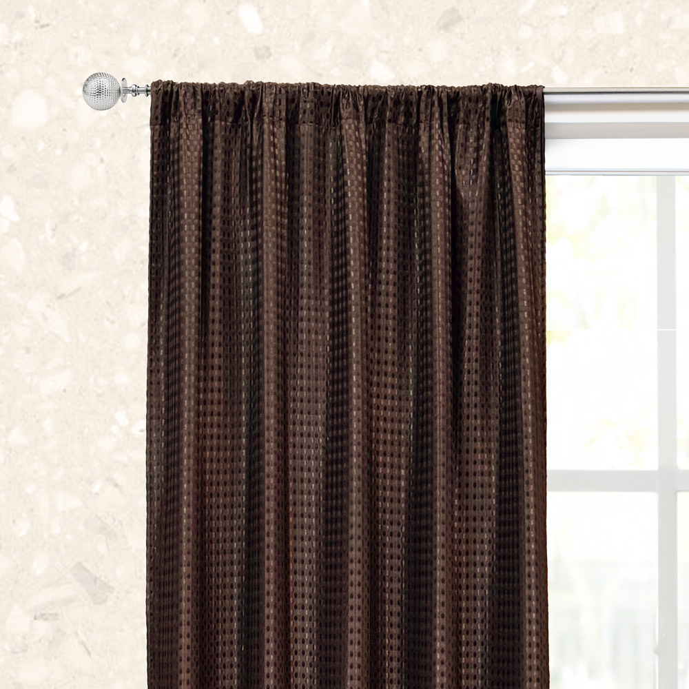 Foto 4 pulgar | Cortinas Jacquard Dos Paneles De 1.50 Cm X 2.10 Cm Chocolate