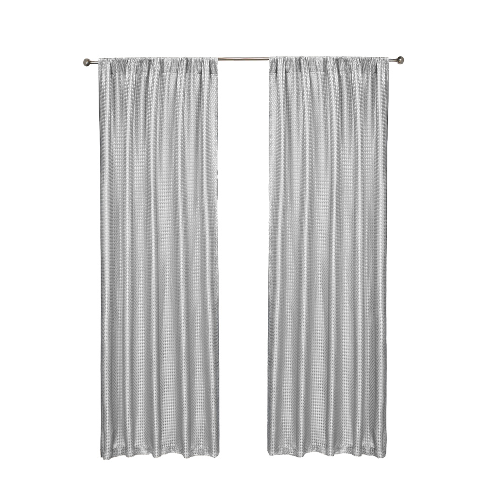 Foto 2 pulgar | Cortinas Jacquard Dos Paneles De 1.50 Cm X 2.10 Cm Gris