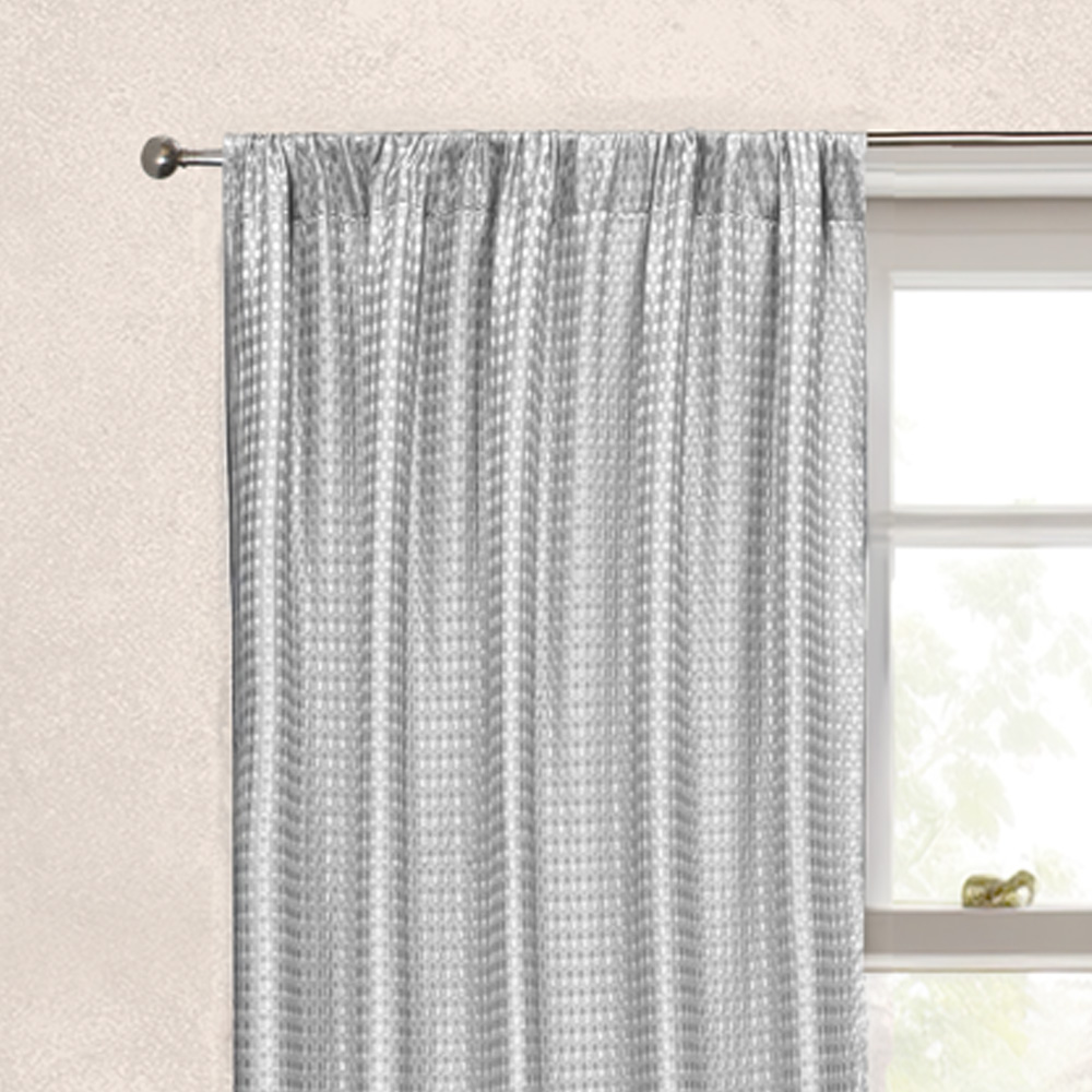 Foto 4 pulgar | Cortinas Jacquard Dos Paneles De 1.50 Cm X 2.10 Cm Gris