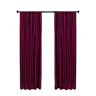Foto 1 | Cortinas Jacquard Dos Paneles De 1.50 Cm X 2.10 Cm Vino