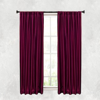 Foto 2 | Cortinas Jacquard Dos Paneles De 1.50 Cm X 2.10 Cm Vino