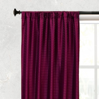 Foto 3 | Cortinas Jacquard Dos Paneles De 1.50 Cm X 2.10 Cm Vino