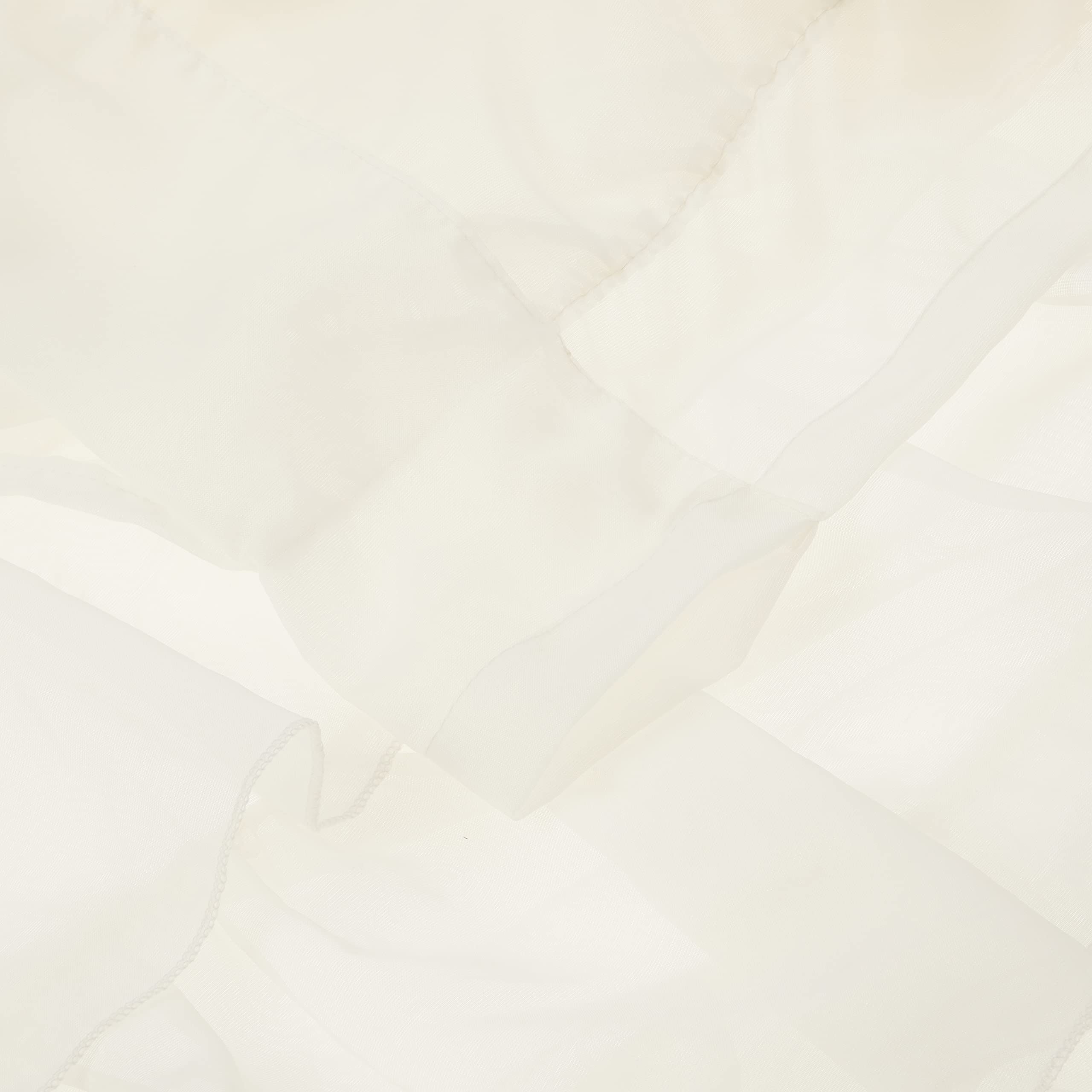 Foto 3 | Cortinas Sweet Home Collection En Gasa Transparente Con Forma De Cascada  96 X 127 Cm - Venta Internacional.
