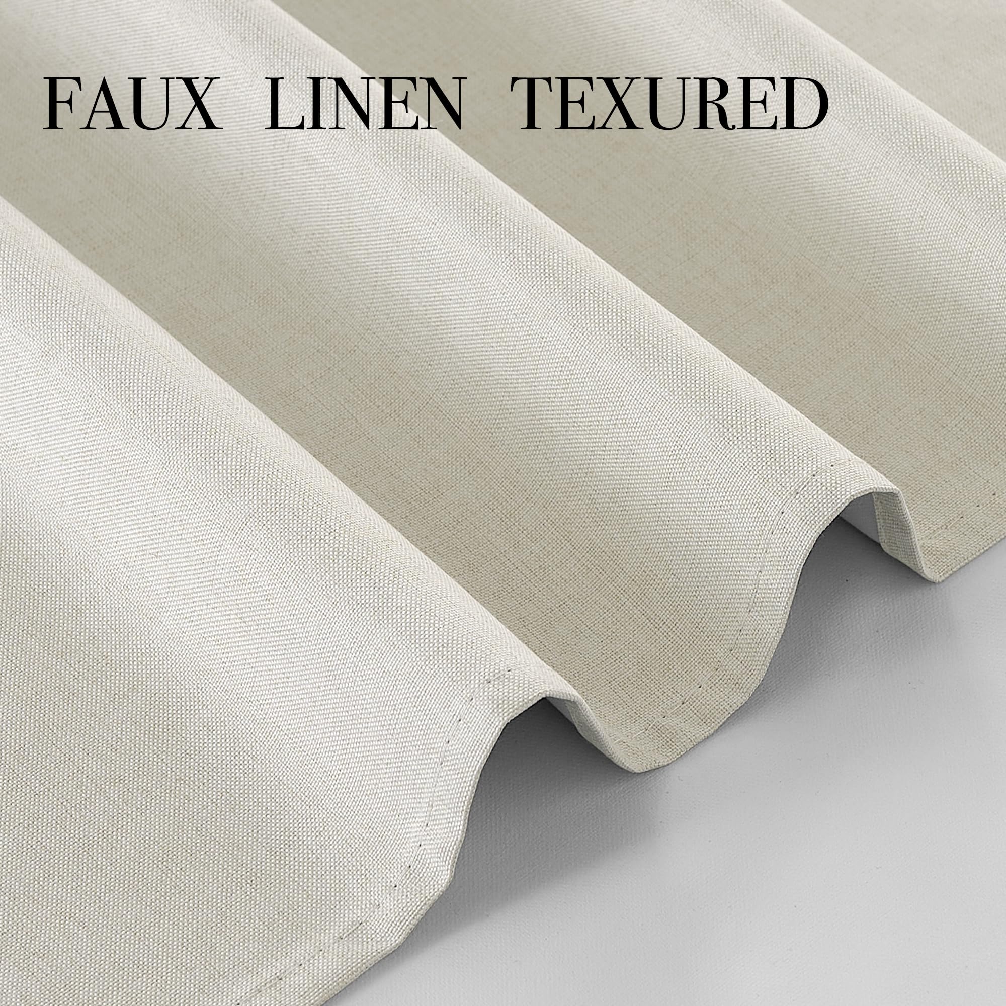 Foto 5 | Cortinas Pony Dance 100% Lino Opaco  214 X 213 Cm  Color Beige Claro - Venta Internacional.