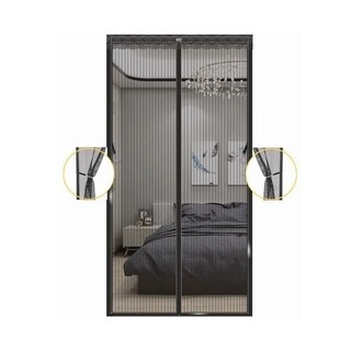 Foto 3 | Mosquitero Con Magnetismo Para Puertas 210x110cm Eo Safe Imports Esi-20951 Negro