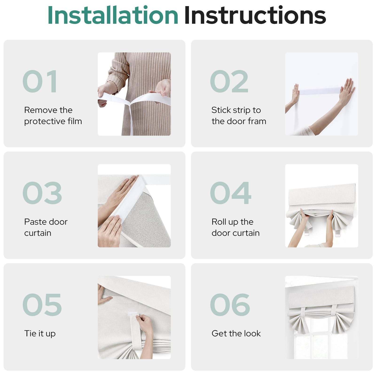 Foto 7 pulgar | Cortinas Homeideas 86 x 102 cm-Venta Internacional