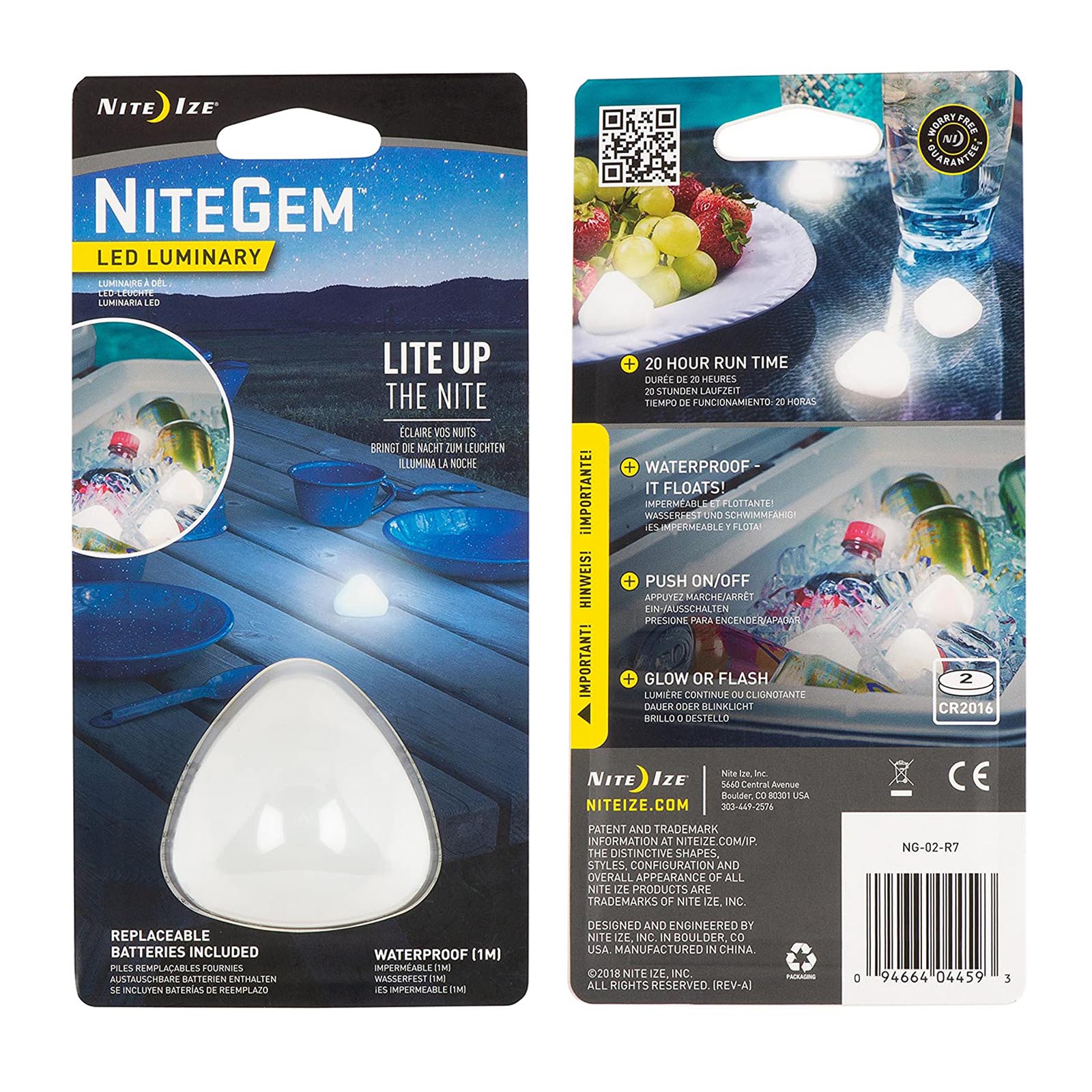 Foto 1 | Linterna Flotante para Hieleras Nite Ize NG-02-R7 color Blanco