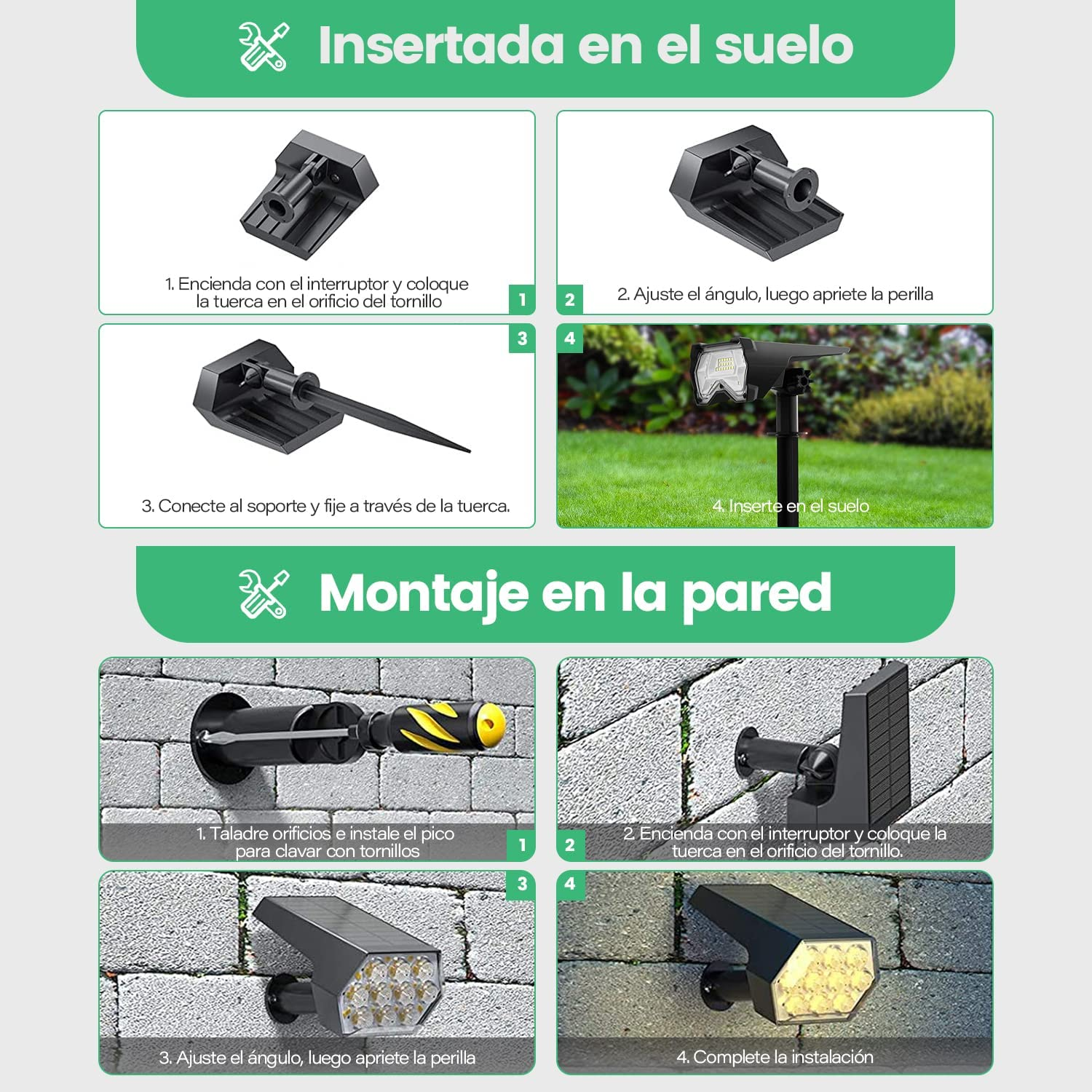 Foto 4 pulgar | Focos Solares para Paisaje Malubero con 92 Luces Led